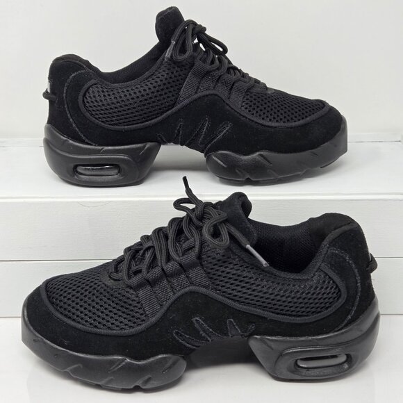 Bloch Shoes - Bloch Boost Split Sole Mesh Sneakers Jazz Hip Hop Dance Black Women's Size 7
